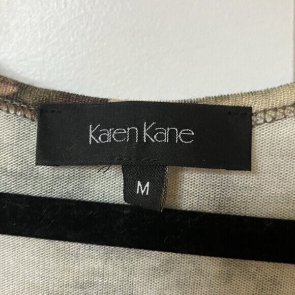 Karen Kane Lagenlook Multicolour Art to Wear Long Sleeve Top Made in USA M - Picture 3 of 5